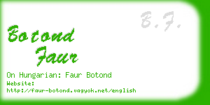 botond faur business card